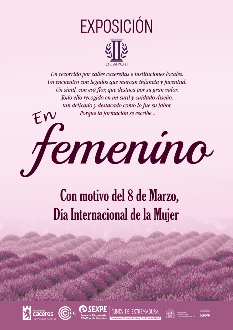Cartel En Femenino 8M PSD